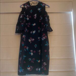 Classic! Rebecca Taylor Dark Blue, Cold Shoulder, Dress